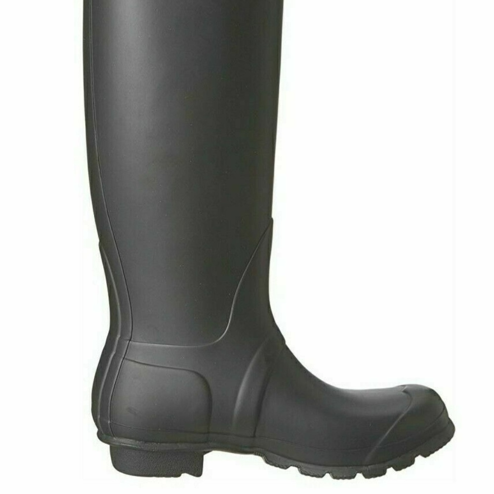 NEW HUNTER Original Tall Boots Black Matte Rain Shoe Waterproof High Quality - Picture 3 of 8